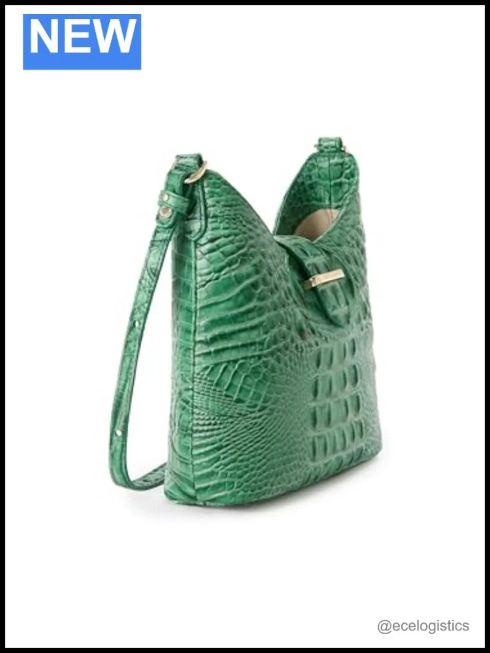 Small Leather Satchel Handbag with Crossbody Strap